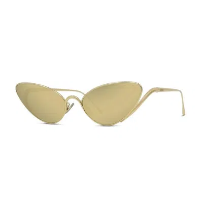 Loewe Cat-eye Sunglasses In Gold