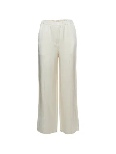Pre-owned Loewe Embroidered Silk Pajamas In White