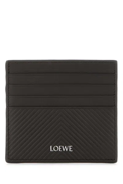 Loewe Graphic Open Cardholder In Gray