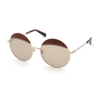 Loewe Mini Leather Sunglasses Case In Brown