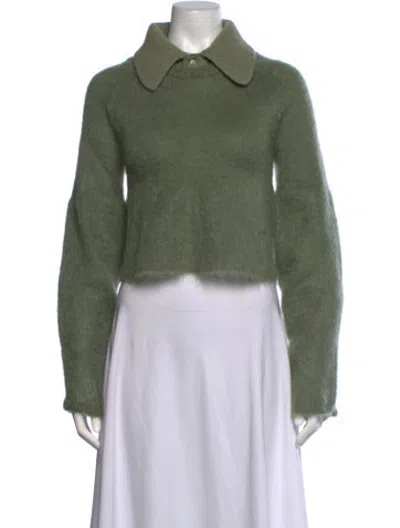 Pre-owned Loewe Mohair Sweater In Green