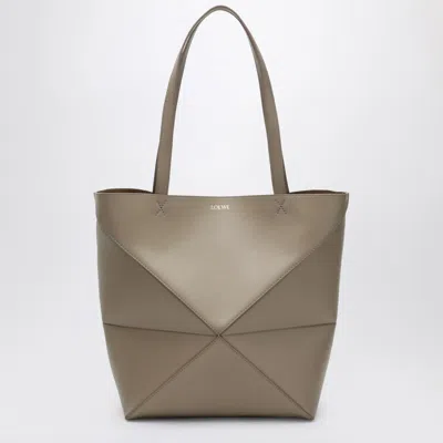 Loewe Puzzle Fold Tote Bag Medium Sand Colour
