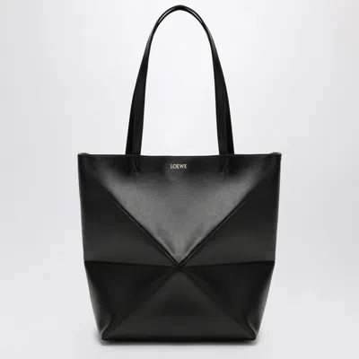 Loewe Puzzle Fold Tote Black Bag Medium