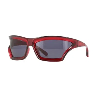Loewe Shiny Red Sunglasses In Multi
