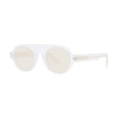 Loewe Translucent White Mini Sunglasses In Multi
