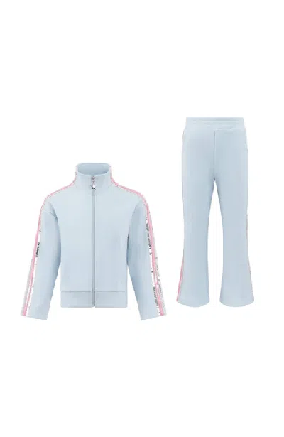 Lola + The Boys Kids'  Rainbow Stripe Soft Tracksuit In Multi