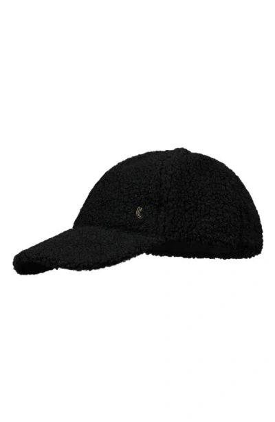 Lole Edition High Pile Fleece Baseball Cap In Black