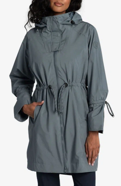 Lole Piper Waterproof Oversize Rain Jacket In Ash