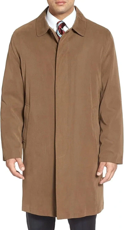 Pre-owned London Fog Men's Durham Rain Coat With Zip-out Body In British Khaki