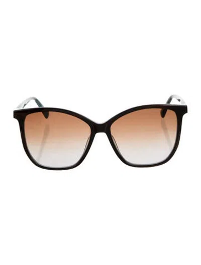 Pre-owned Longchamp Cat-eye Gradient Sunglasses In Brown
