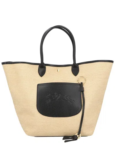 Longchamp Le Pliage Collection Large Basket Bag In White