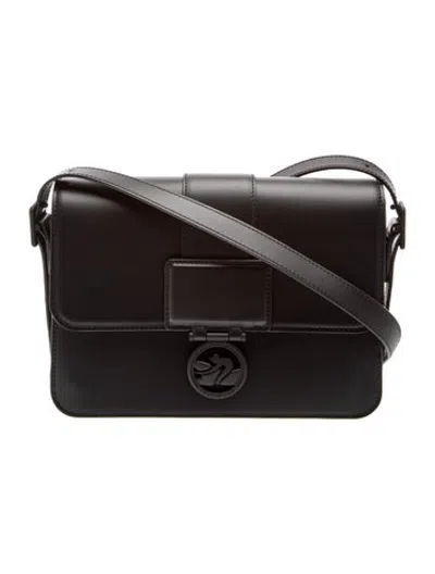 Pre-owned Longchamp Leather Shoulder Bag In Black
