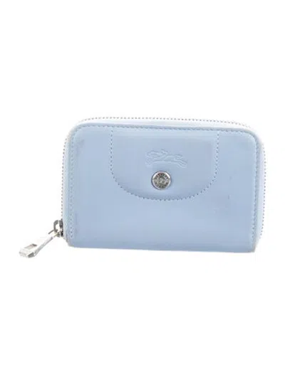 Pre-owned Longchamp Leather Wallet In Blue
