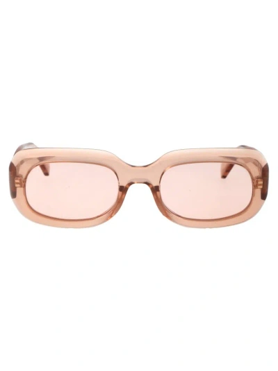 Longchamp Rectangular Frame Sunglasses In Pink