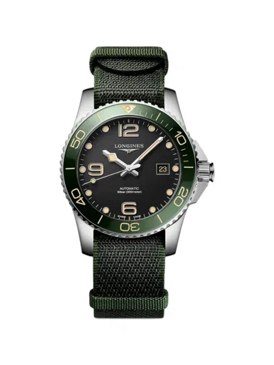 Pre-owned Longines 2026 Hydroconquest 41mm Watch In Black