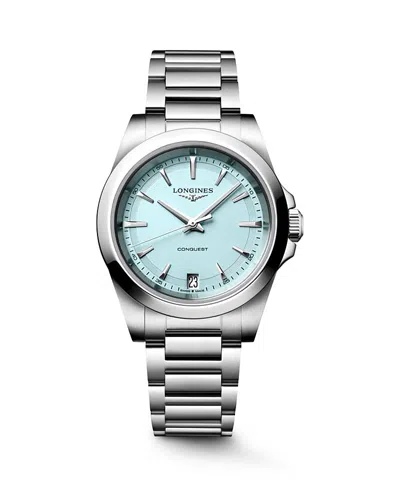 Longines Conquest Watch, 34mm In Metallic