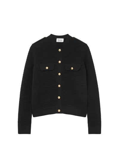 Loop Cashmere Women's Cashmere Military Jacket In Black