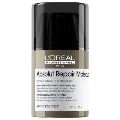 L'oreal Professionnel Mini Absolut Repair Molecular Leave-in Cream For Damaged Hair 1.7 oz / 50 ml