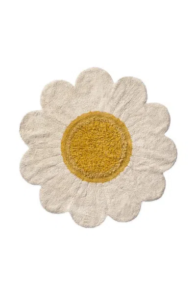 Lorena Canals Washable Rug Flowers In Yellow