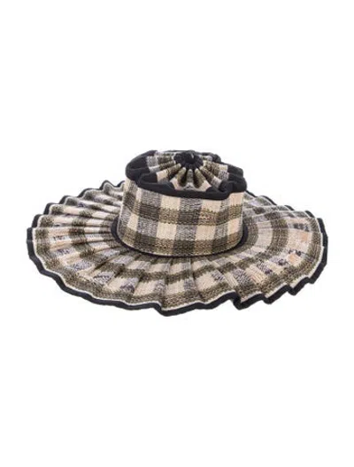 Pre-owned Lorna Murray Baja Hat In Green