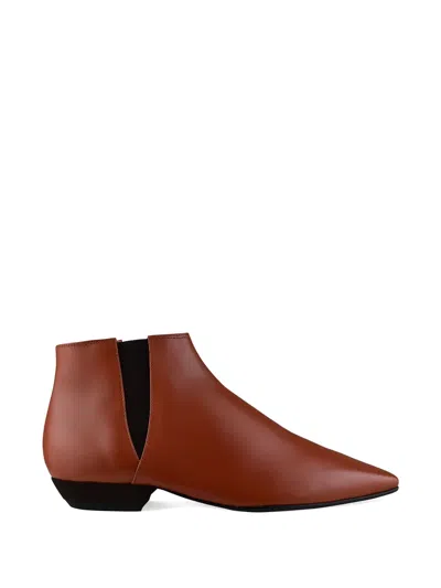 Loro Piana Elasticated-panels Pointed Boots In Multi