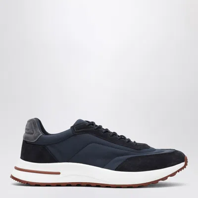 Loro Piana Navy Blue Week End Walk Sneakers