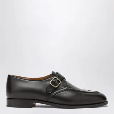 Loro Piana Sergio Derby Shoes In Ebony Colour In Multi