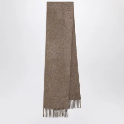 Loro Piana Taupe Cashmere Scarf In Brown
