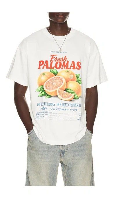 Los Sundays The Market Tee In Blanc White
