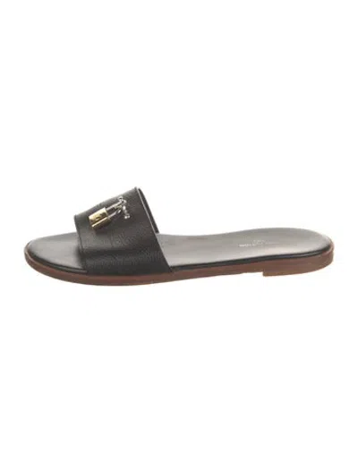 Pre-owned Louis Vuitton 2014 Lock It Slides In Black/brown