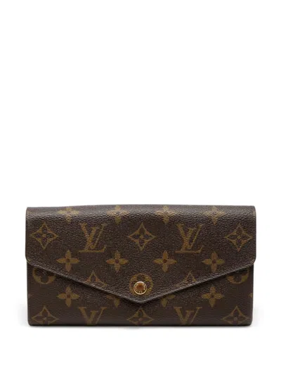 Pre-owned Louis Vuitton 2014 Monogram Sarah Nm3 Wallet Long Wallets In Brown