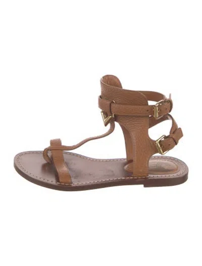 Pre-owned Louis Vuitton 2017 Amazonia Flat Sandal Gladiator Sandals In Brown
