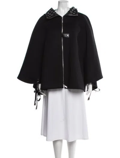 Pre-owned Louis Vuitton 2020 Wool Cape W/ Tags In Black