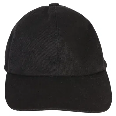 Pre-owned Louis Vuitton Black Jacquard Cotton Polyester Monogram Essential Cap