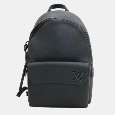 Pre-owned Louis Vuitton Black Leather Aerogram Take Off Backpack