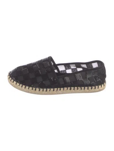 Pre-owned Louis Vuitton Damier Graphite Pattern Mesh Espadrilles In Blue