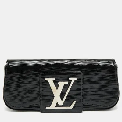 Pre-owned Louis Vuitton Electric Epi Leather Sobe Clutch In Black