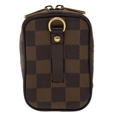 Pre-owned Louis Vuitton Etui Okapi Canvas Clutch Bag () In Brown