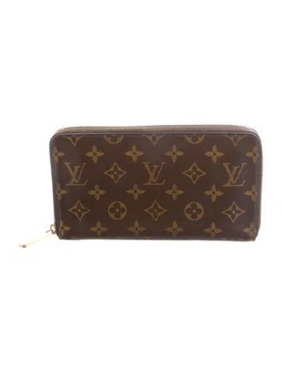 Pre-owned Louis Vuitton Lv Monogram Continental Wallet In Brown