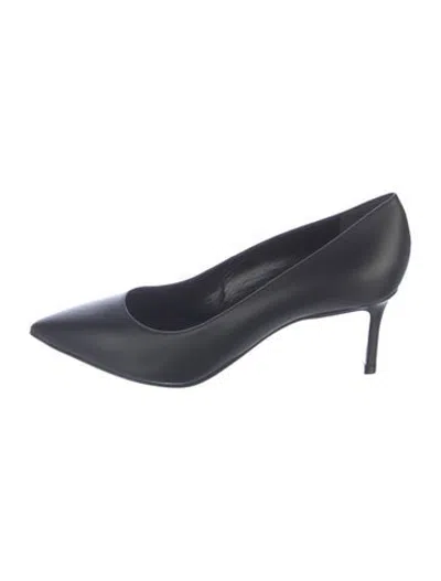 Pre-owned Louis Vuitton Lv Monogram Leather Pumps In Blue