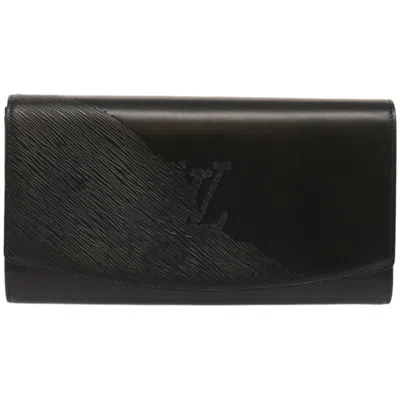 Pre-owned Louis Vuitton Opéra Leather Clutch Bag () In Black