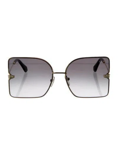 Pre-owned Louis Vuitton Oversize Gradient Sunglasses In Gold