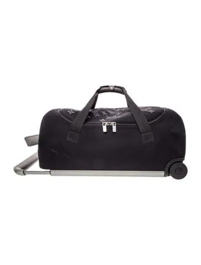 Pre-owned Louis Vuitton Pattern Travel Suitcase In Black