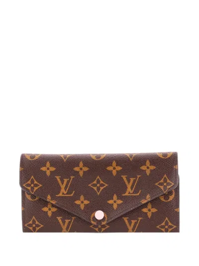 Pre-owned Louis Vuitton Sarah Wallet Nm Monogram Canvas Small Wallets In Brown