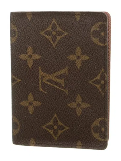 Pre-owned Louis Vuitton Vintage 2002 Card Holder In Brown