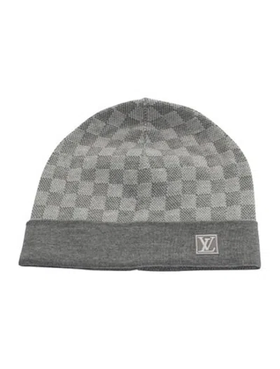 Pre-owned Louis Vuitton Wool Beanie In Grey