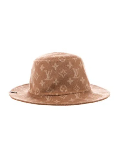 Pre-owned Louis Vuitton Wool Bucket Hat In Brown