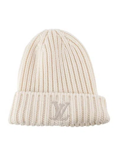 Pre-owned Louis Vuitton Wool Knit Hat In Neutrals
