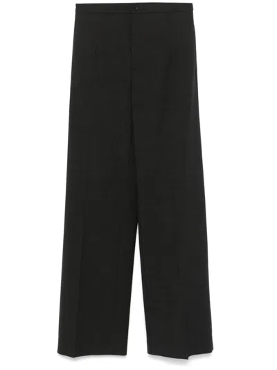Loulou Studio Grey Virgin Wool Elastane Pants In Gray