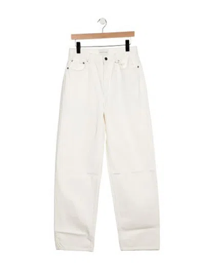 Pre-owned Loulou Studio High-rise Straight Leg Jeans W/ Tags In White